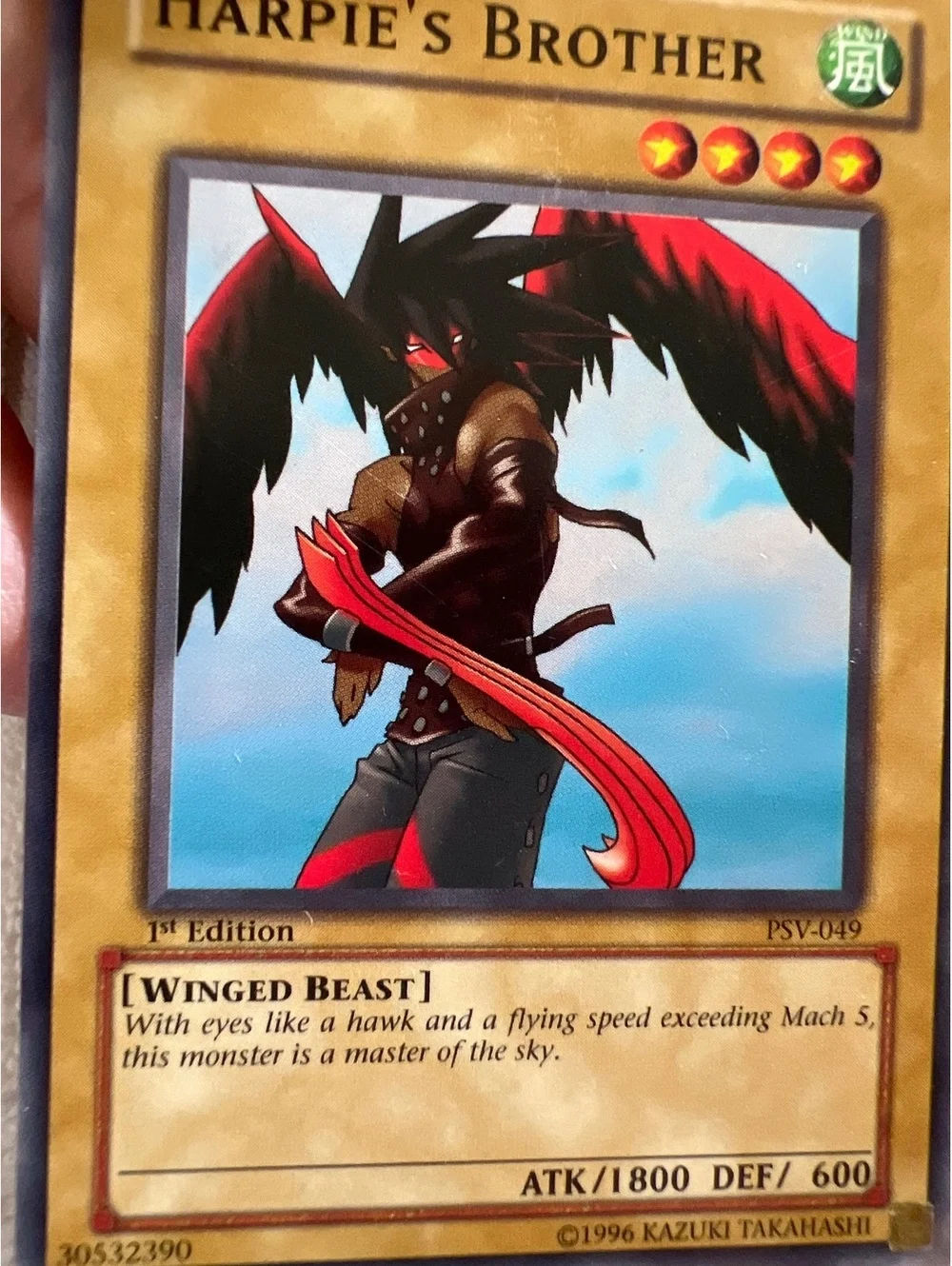 First edition, Harpies Brother Yu-Gi-Oh! trading card